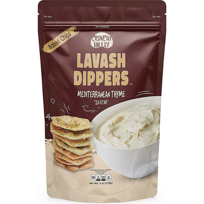 Crunchy Valley – Lavash Dippers Mediterranean Herb, 6 Oz (Pack Of 12)
