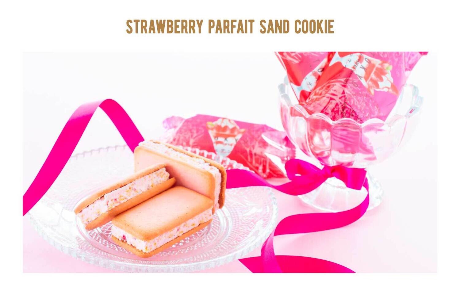 Tokyo Baked Base, Ichigo Parfait Sand Cookie, 16 pcs, for Gift