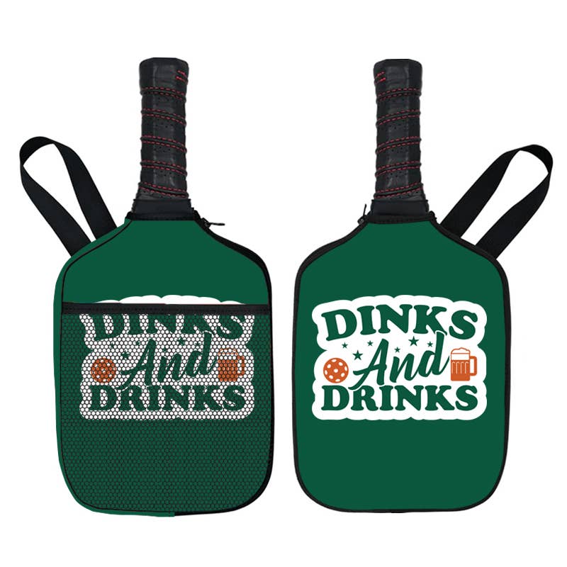 Barrel Down South – Dinks and Drinks Pickleball Paddle Cover Gift