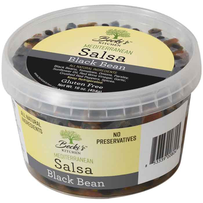 Beckis – Salsa Black Bean, 16oz | Pack of 8