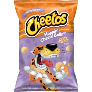 Cheetos Hoppin Cheese Balls White Cheddar