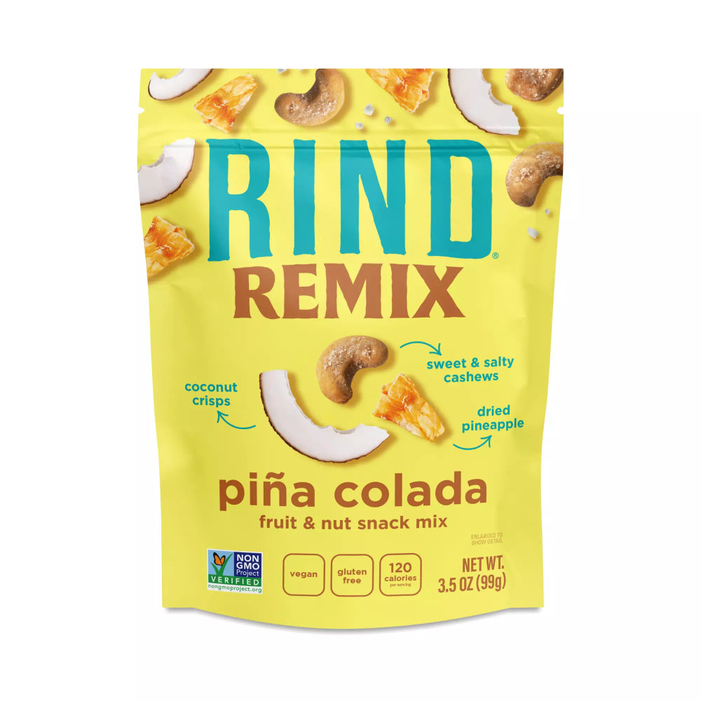 RIND – Pina Colada Fruit and Nut Snacks Mix 3.5OZ ( Pack of 6)