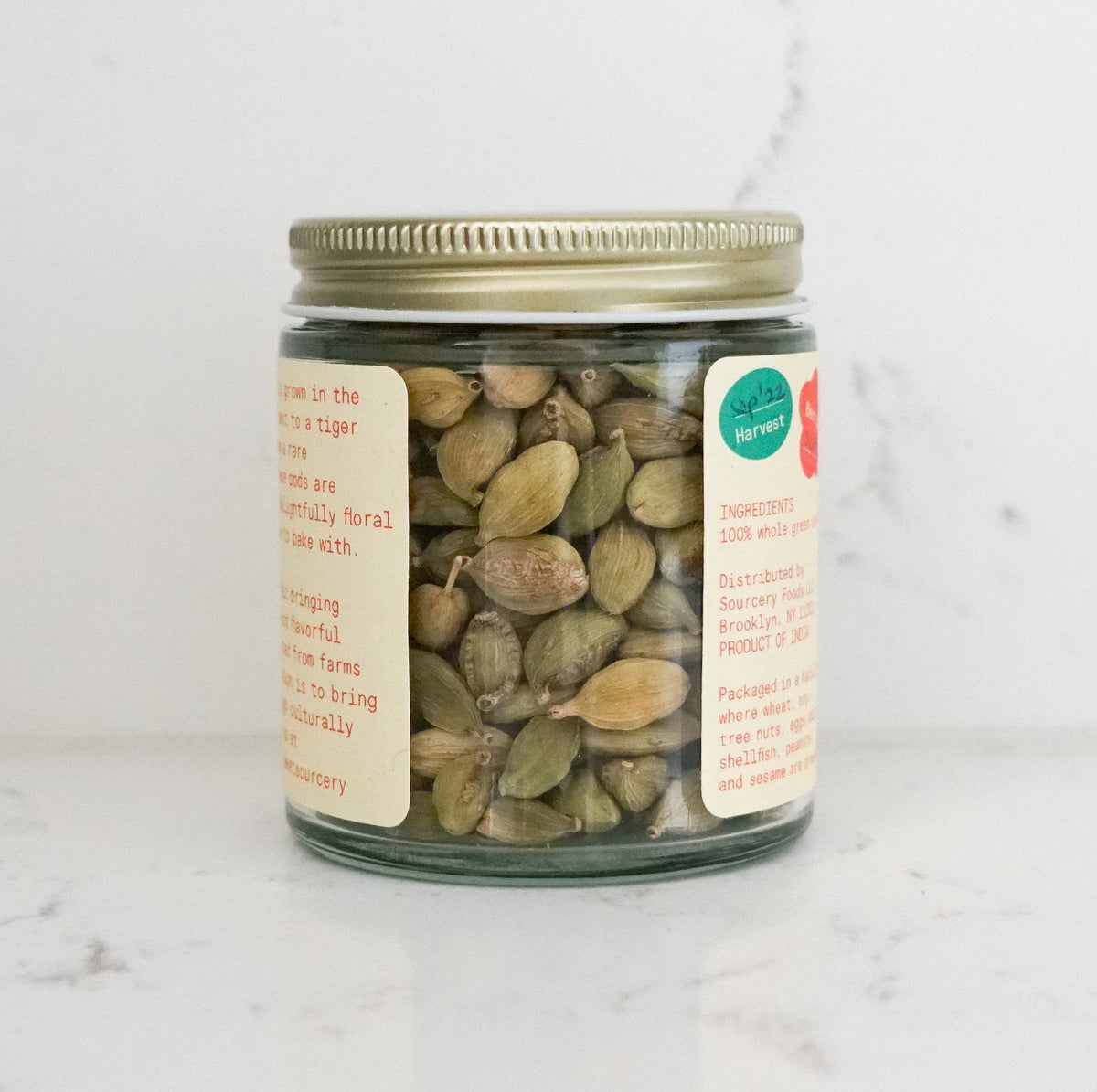 Sourcery Green Cardamom Jars – 6 Jars x 1 Case