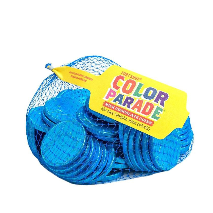 Caribbean Blue Chocolate Foil Coins