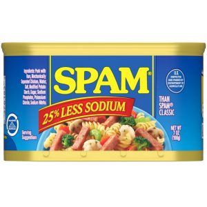 Spam – 25% Less Sodium – 7 OZ