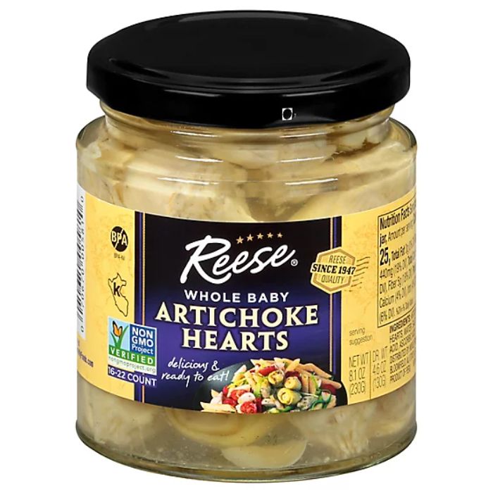 Reese Whole Baby Artichoke Hearts 8.1 Oz – Pack Of 12