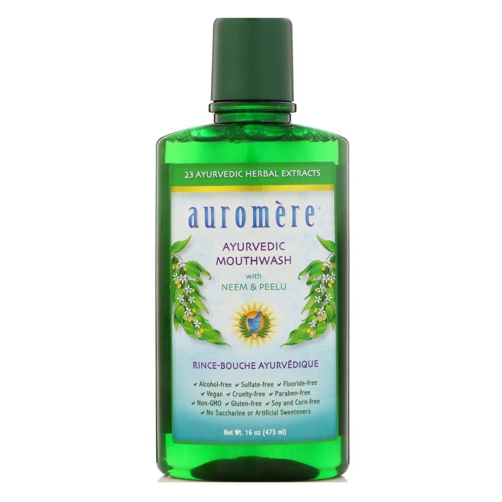Auromere – Mouthwash Ayurvedic Neem & Peelu, 16 oz