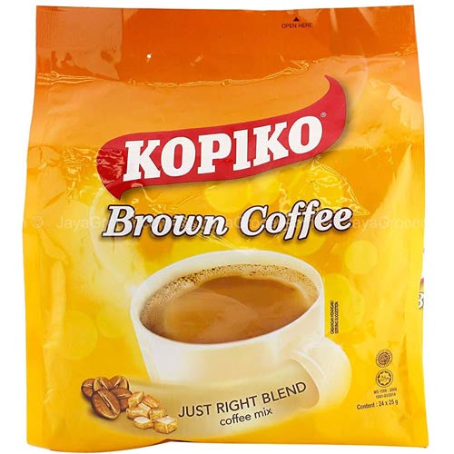Kopiko – Instant 3 in 1 Brown Coffee Mix – 10 Sachet / Packet Bag – 30 G