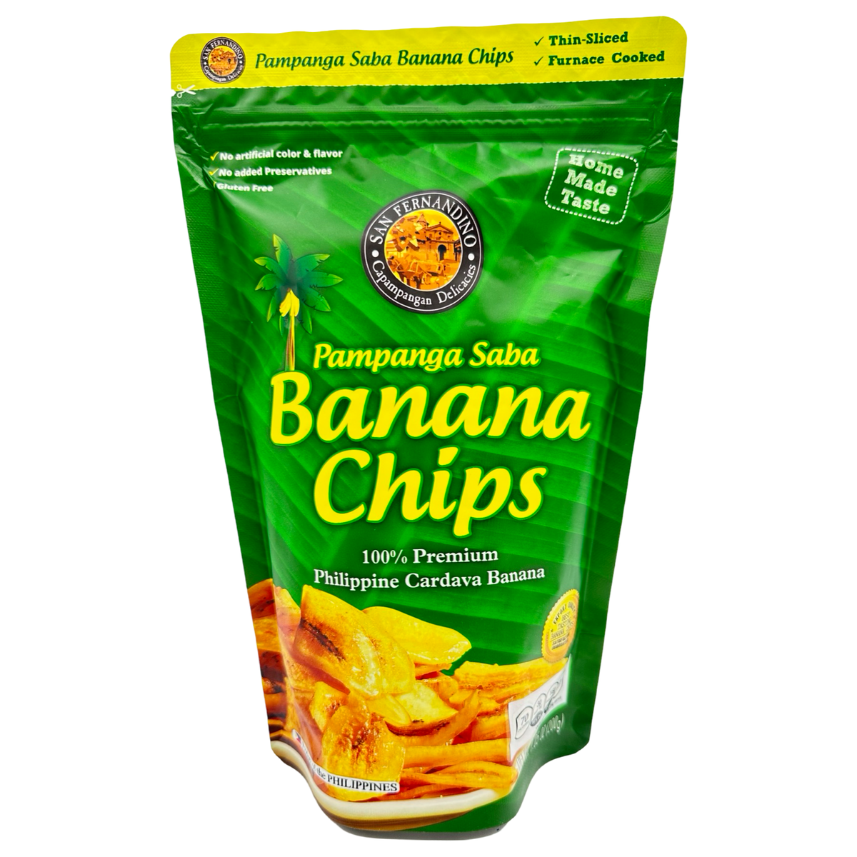 Pampanga Saba – Banana Chips – 100% Philippine Cardava Banana – 200 G