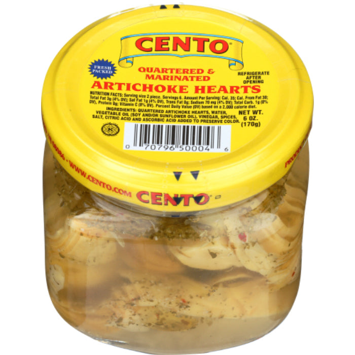 Cento – Artichoke Hearts Marinated, 6 Oz | Pack Of 12