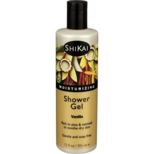 Shikai – Shower Gel, Vanilla, 12 Oz – Pack of 3