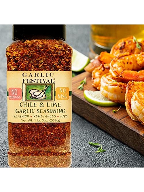Seasoning Chili & Lime Garlic Garlic Festival Foods 1 lb 3