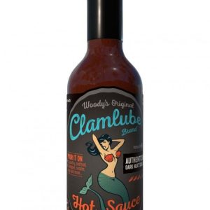 Woody’s Original Clamlube Brand Authentic Black Dark Heat Soul Quench Hot Sauce, 5oz.