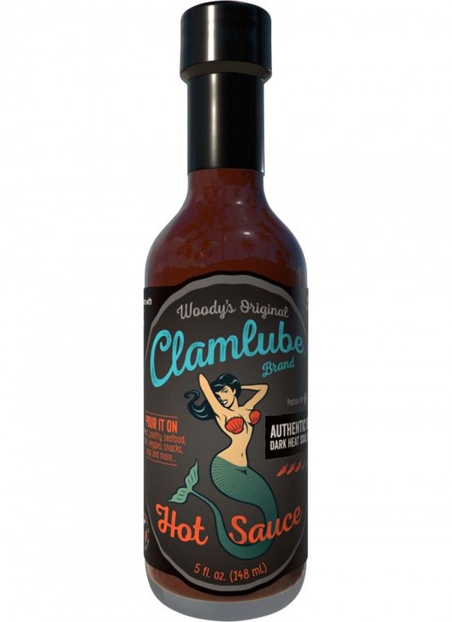 Woody’s Original Clamlube Brand Authentic Black Dark Heat Soul Quench Hot Sauce, 5oz.