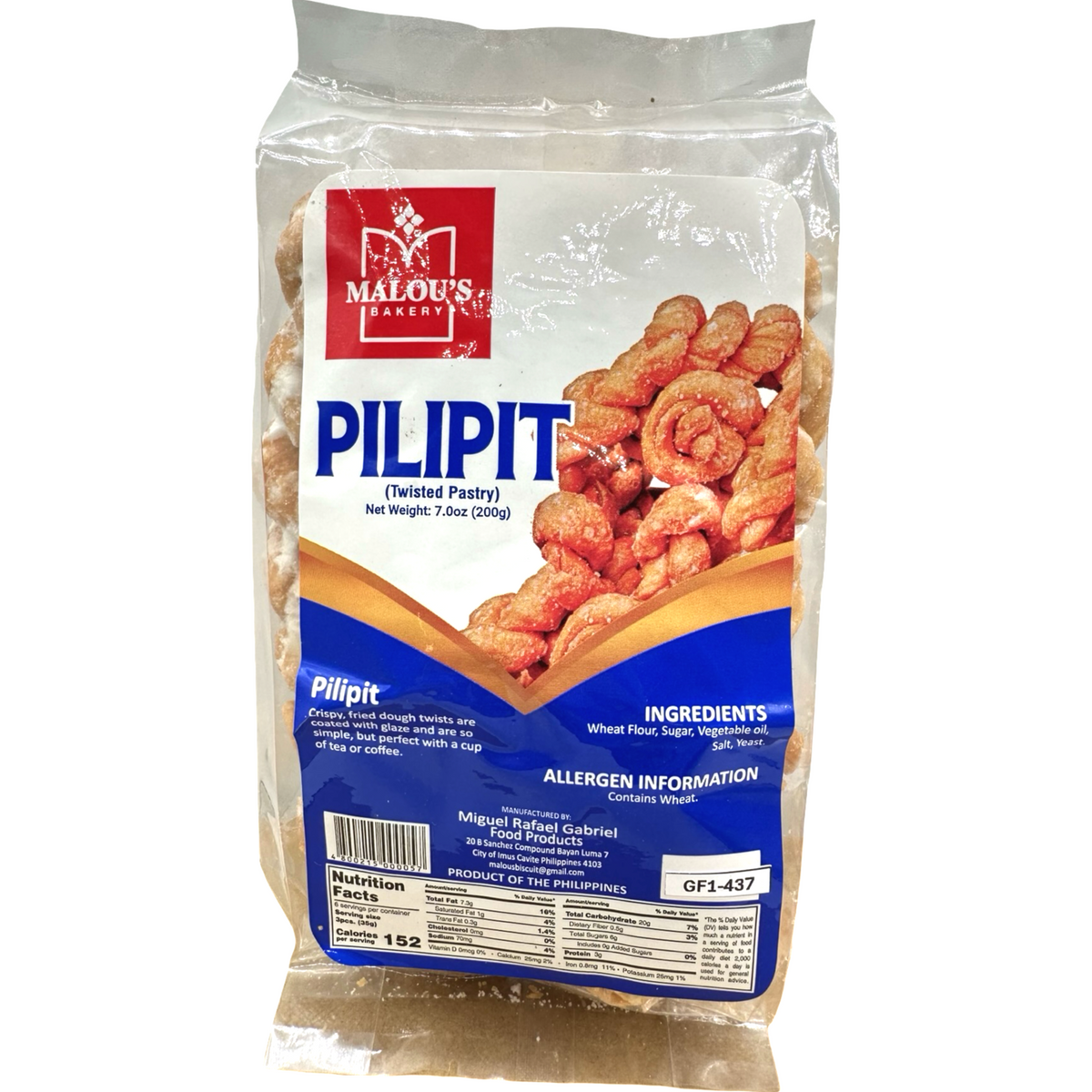 Malou’s – Pilipit – 200 G