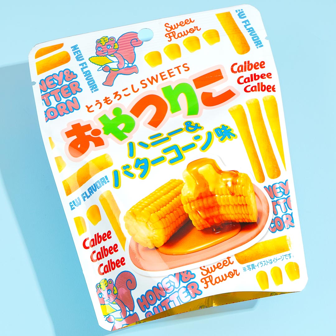 Calbee OyatsuRiko Corn Snacks – Honey & Butter