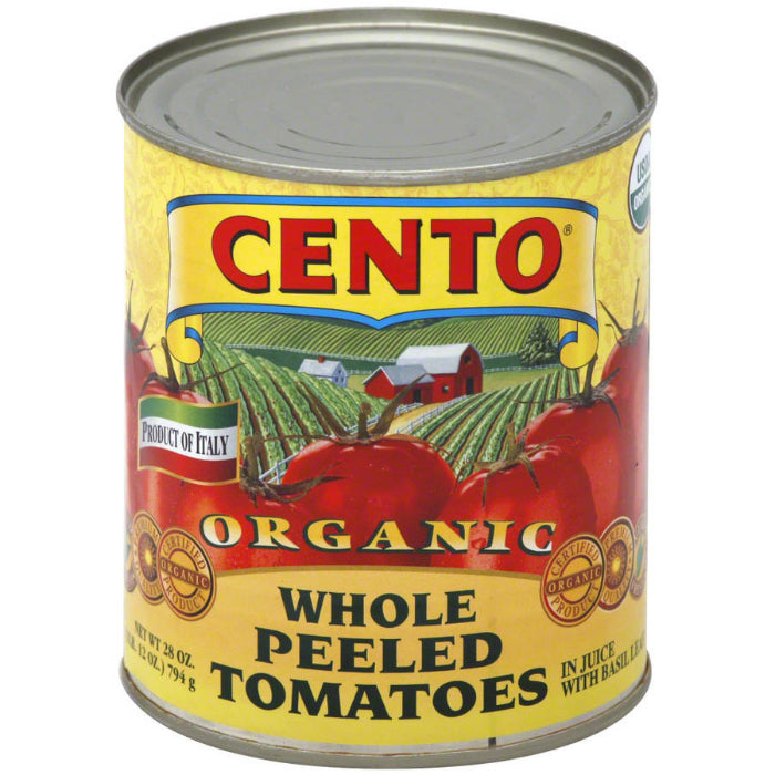 Cento – Organic Whole Peeled Tomatoes, 28 Oz | Pack of 6