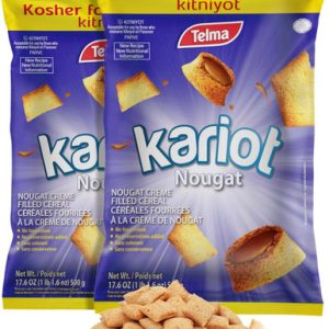 Telma Kariot Nougat Creme Filled Cereal, Kosher for Passover, 17.6 oz (Pack of 2)