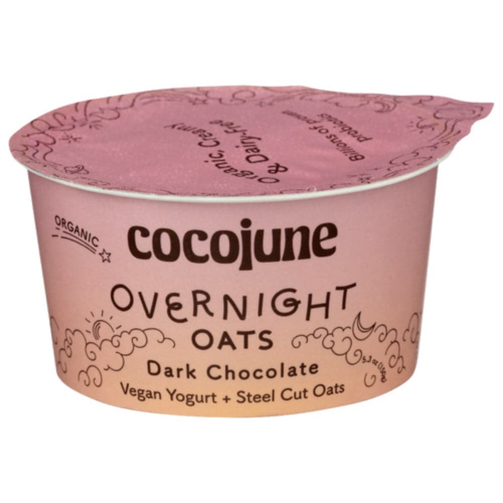 Cocojune – Yogurt Dark Chocolate Overnight Oats, 5.3 Oz (Pack of 6)