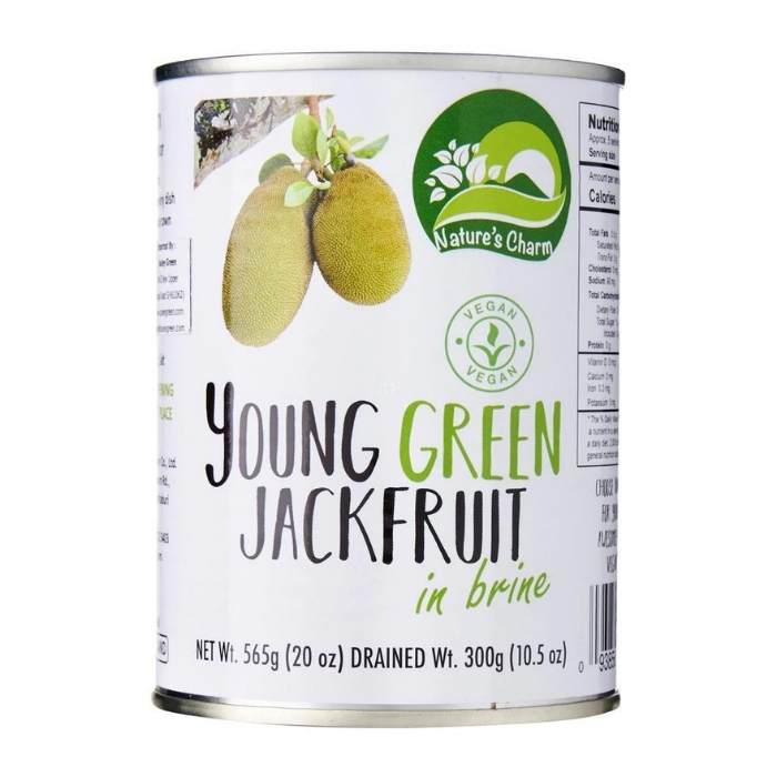 Nature’s Charm – Young Green Jackfruit in Brine, 20oz