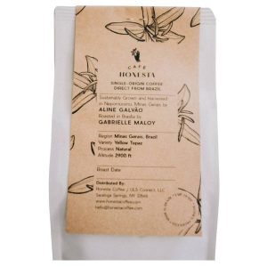 Whole Bean Roasted Coffee (Dark Roast) Bag – 1 x 3 oz