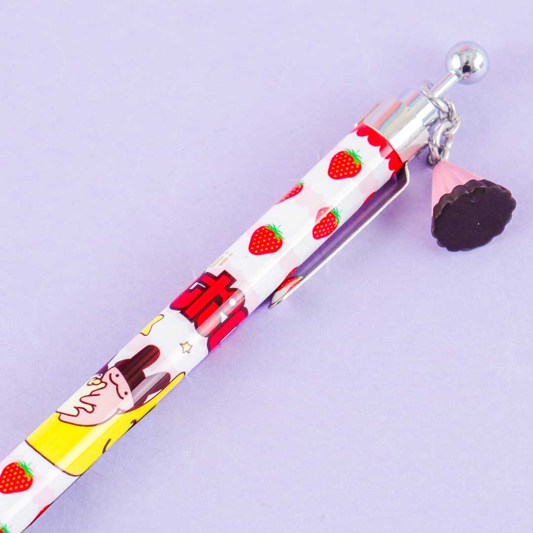 Apollo Strawberry Chocolate Mechanical Pencil With Charm
