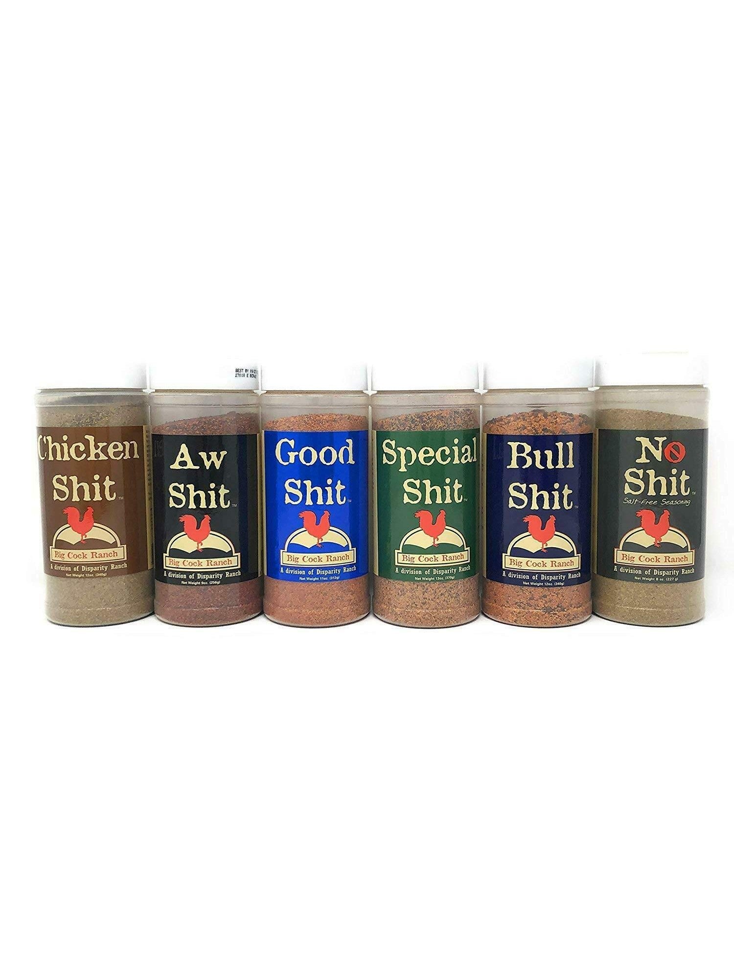 BCR Shit Seasoning Set of 6 Bottles SAVE 10%