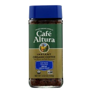 Cafe Altura – Organic Fair Trade Decaf Instant Coffee, 3.53 Oz