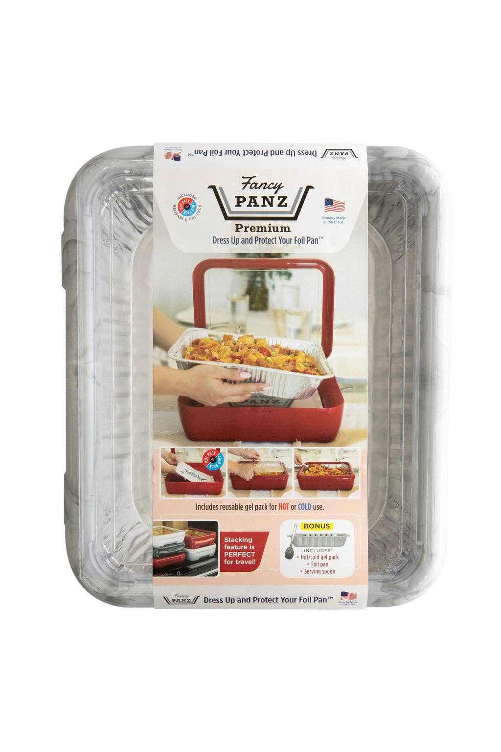 Fancy Panz – Premium Set – Pan Frame w/ Lid & Hot or Cold Gel Pack-Mar