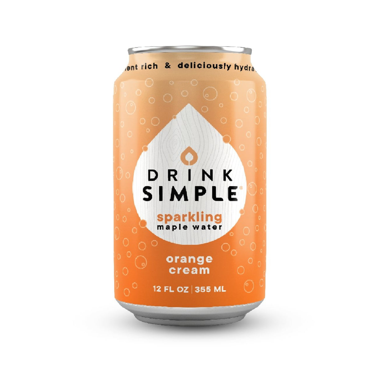 Drink Simple 12 oz. Orange Cream Sparkling Maple Water – 12 Pack