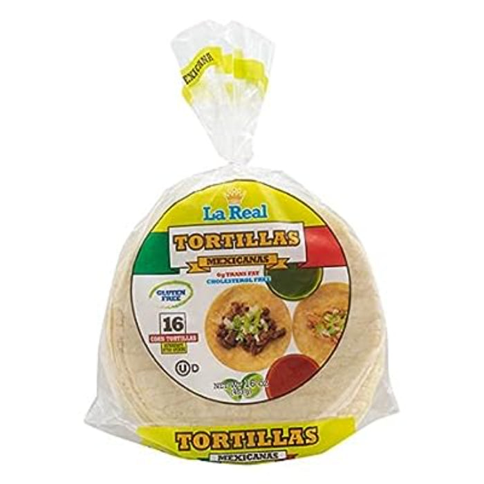 La Real – Yellow Corn Tortillas Mexicanas, 16 Oz – Pack of 25
