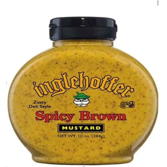 INGLEHOFFER – MUSTARD SPCY BROWN SQZ 10 OZ – Pack of 6