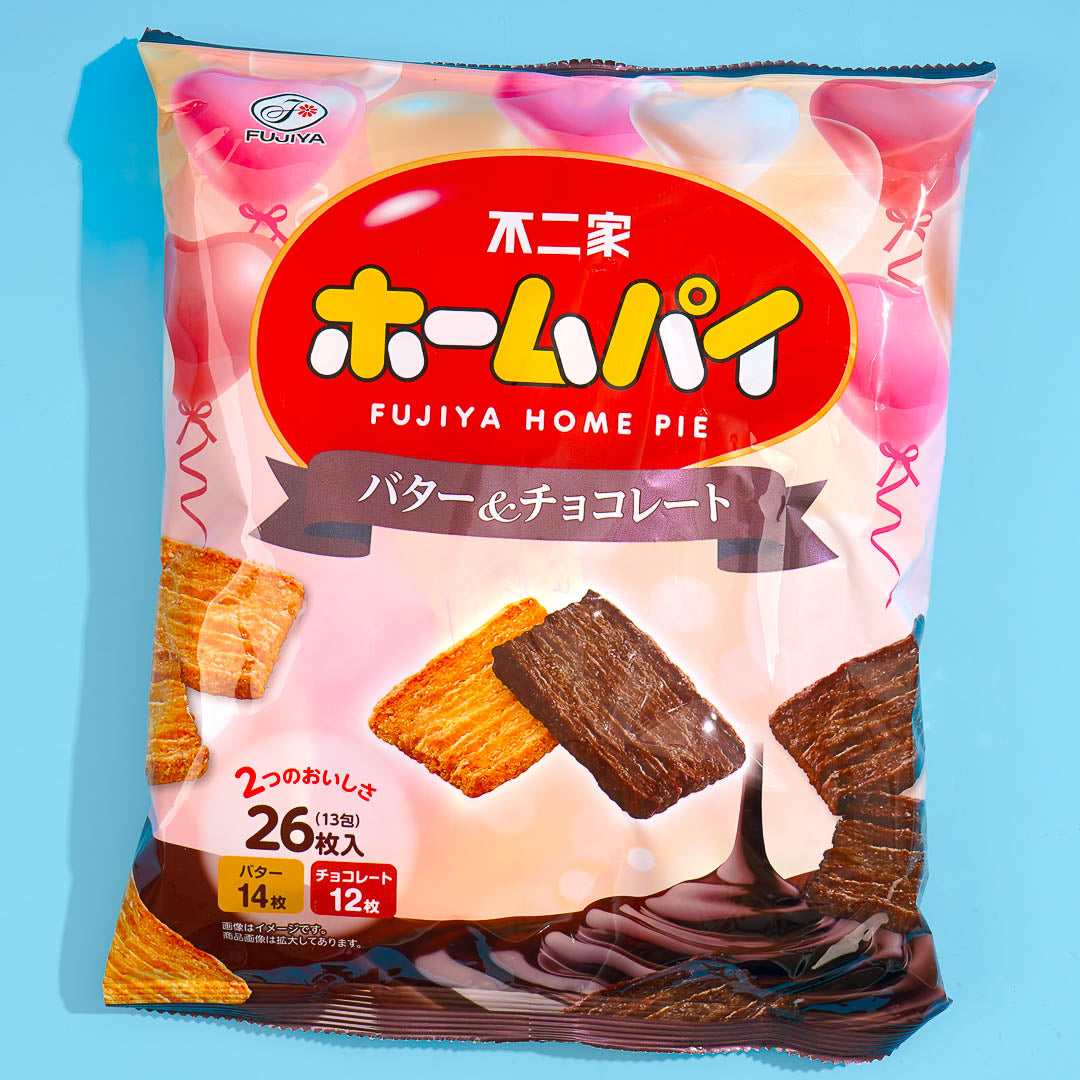 Fujiya Home Pie Snacks – Butter & Chocolate
