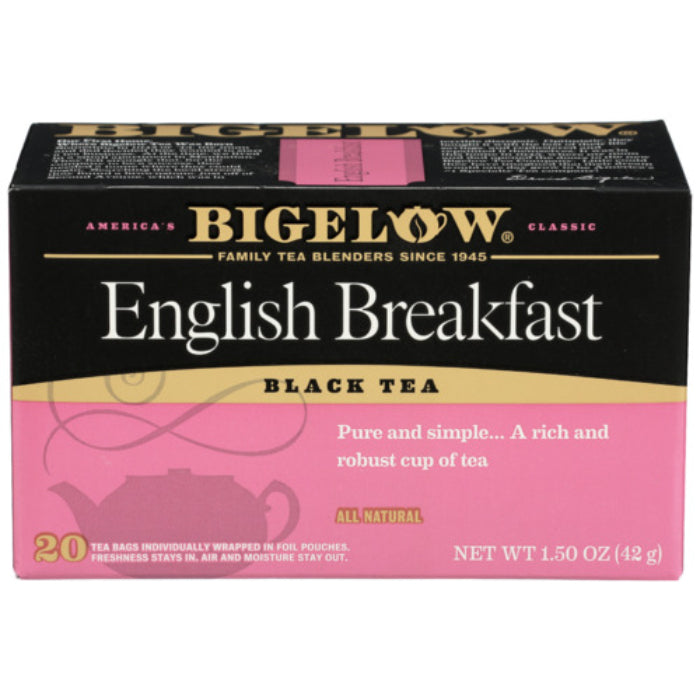 Bigelow – English Breakfast Tea, 20 Bags, 1.18 oz | Pack of 6