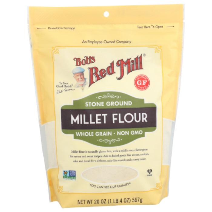 Bob’s Red Mill – Flour, Millet, 20 Oz | Pack of 4