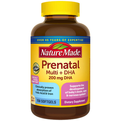 Nature Made Prenatal Multi + DHA, 150 Softgels