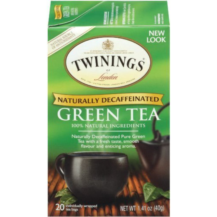 Twinings – Decaf Green Tea, 20 Bags | Pack of 6