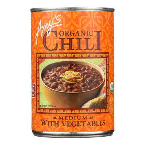 Amy’s – Organic Medium Chili With Veggies, 14.7 Oz | Pack Of 12