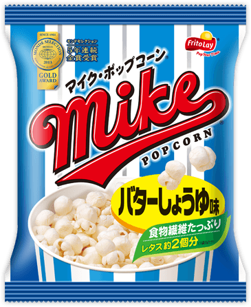 Frito Lay, Mike Popcorn, “Butter Soy Sauce Flavor” 50g