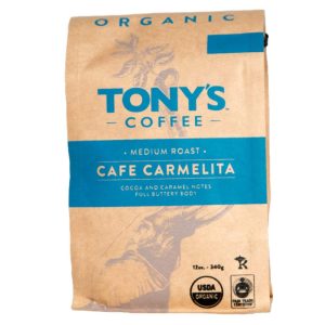 Tony’s Coffee – Carmelita Medium Roast Ground Coffee, 12 oz