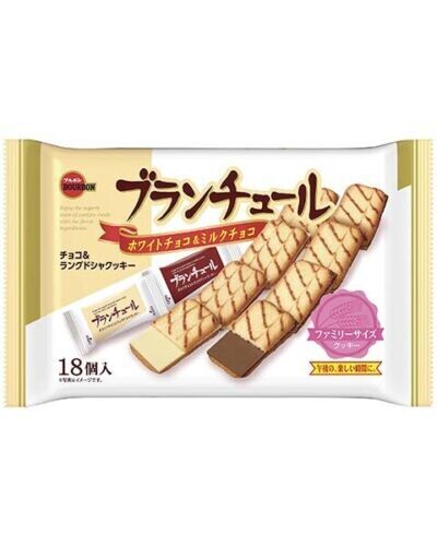 Bourbon “Buranture, White Choco & Milk Choco” Family Pack, 18 pcs in 1 bag