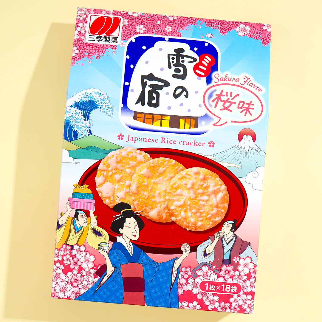 Sanko Yuki no Yado Rice Crackers – Sakura