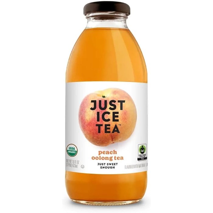 Just Ice Tea – Tea Peach Oolong Org 16 Fo – Pack Of 12