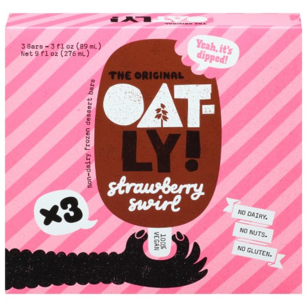 Oatly – Strawberry Frozen Dessert, 9 Oz | Pack of 8