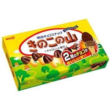 Meiji “Kinoko no Yama” Chocolate with Cracker, 74g in 1 box