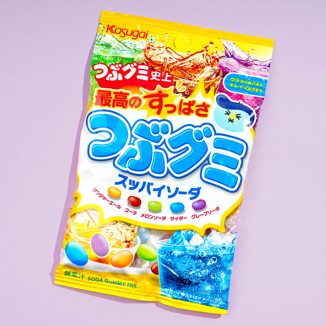 Kasugai Tsubu Gummy Candy – Sour Soda
