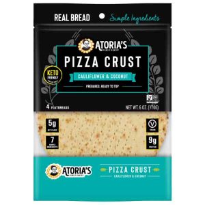Atorias – Pizza Crust Cauliflower Coconut, 6oz | Pack of 8
