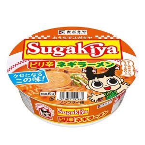 Sugakiya, Sugakiya Ramen, Hot Green Leek, Tonkotsu, 100g, Cup version
