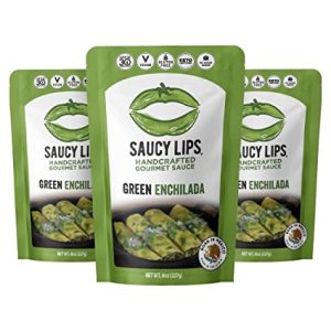 Saucy Lips: Green Enchilada Sauce , 8 Oz | Pack of 6