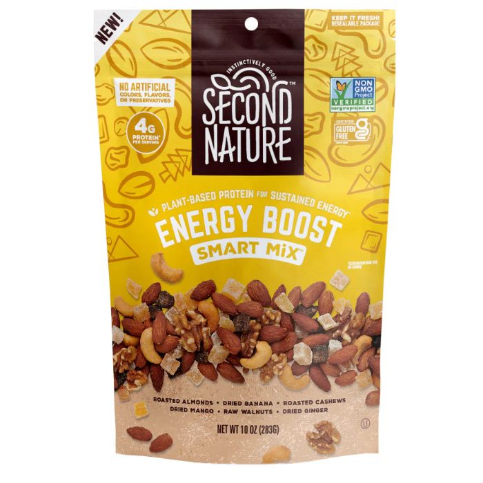 Second Nature Trail Mix Energy Boost Smart 10 Oz – Pack Of 6
